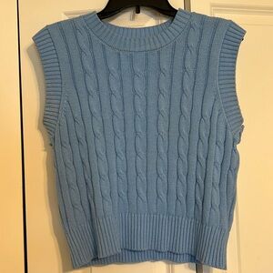 Blue sweater vest